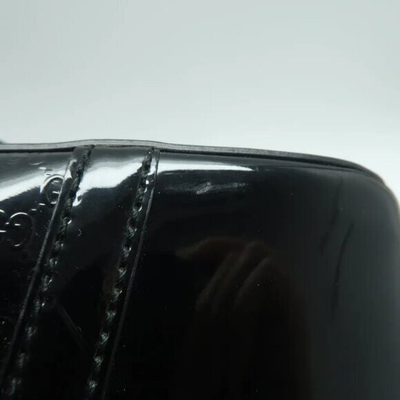 GUCCI Dome Black Leather Satchel 593-061925 - Picture 7 of 11